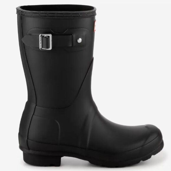 NEW NIB HUNTER Original Short Matte Rain Boot Black SZ-8 - Picture 7 of 15